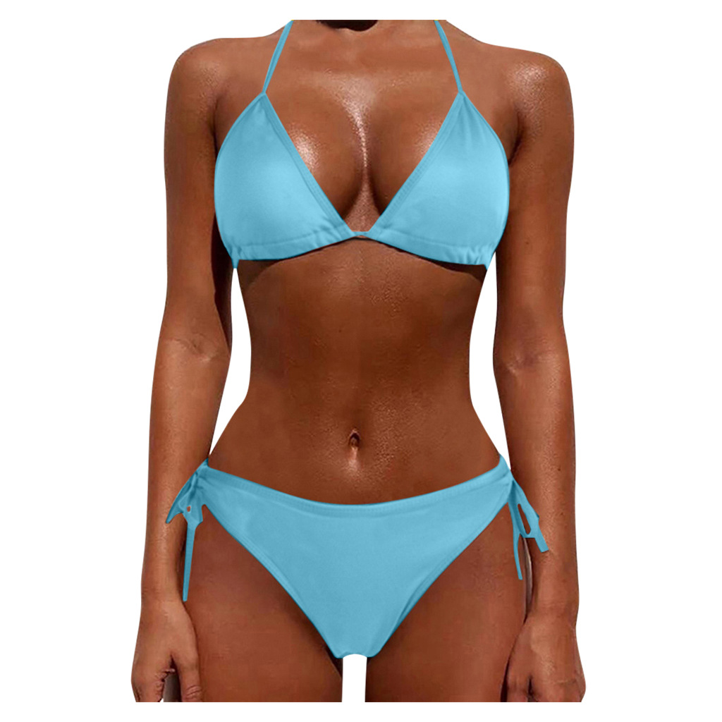 Title 3, Tie Bikini Sexy Swimsuit Two-Piece Bikini Set