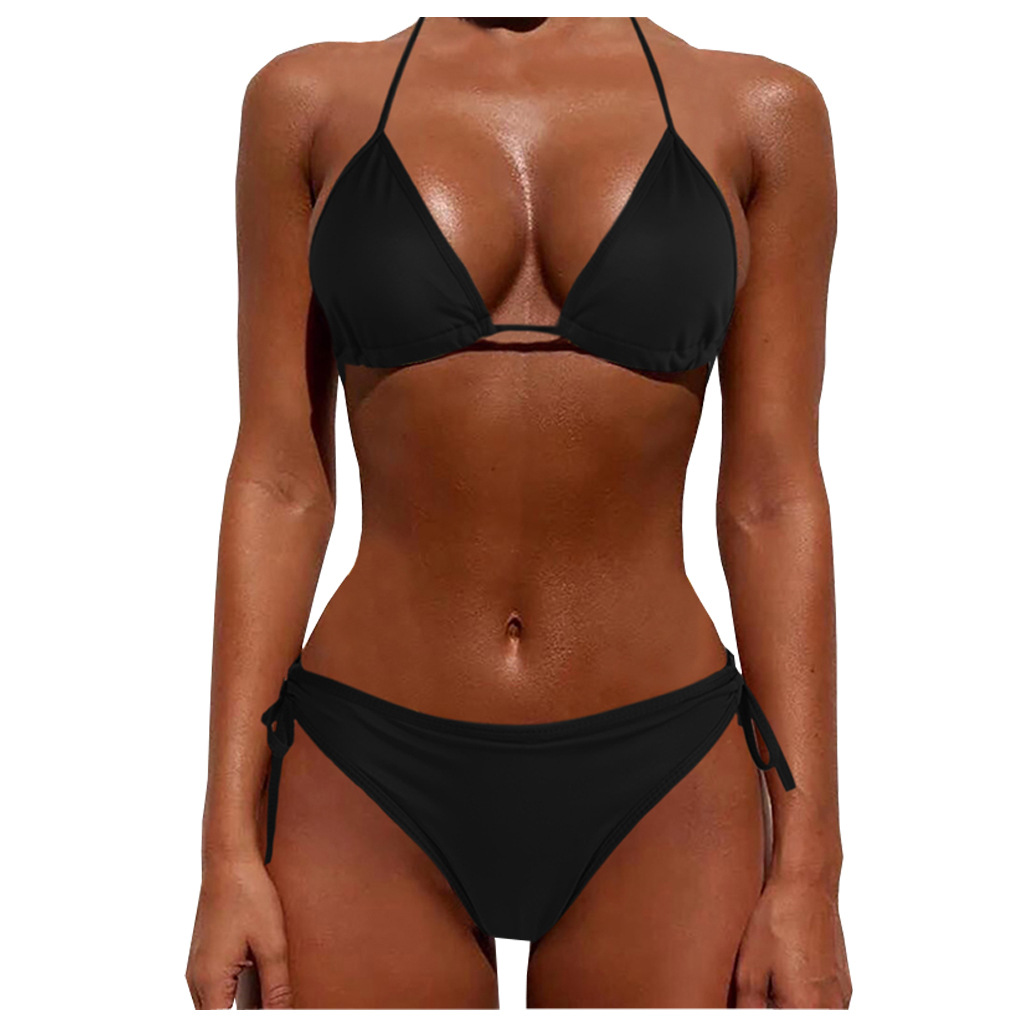 Title 5, Tie Bikini Sexy Swimsuit Two-Piece Bikini Set