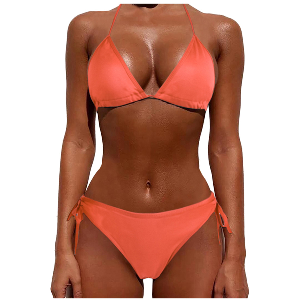 Title 7, Tie Bikini Sexy Swimsuit Two-Piece Bikini Set