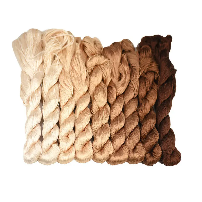 Wrapped Mulberry Silk Thread Large Branch Embroidery