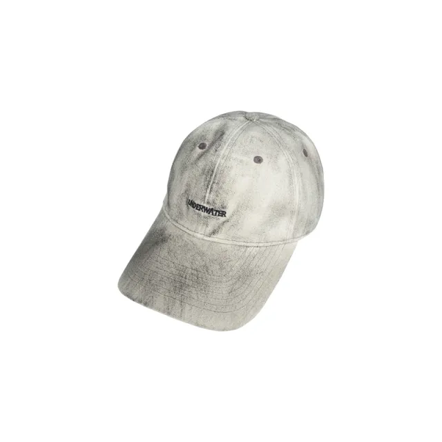 Embroidery Washed And Old Inkjet Canvas Bent Brim Hat Baseball Cap White - Shop at LoveMi