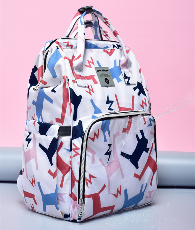 Title 2, Large-Capacity Printed Mommy Bag Multifunctiona...