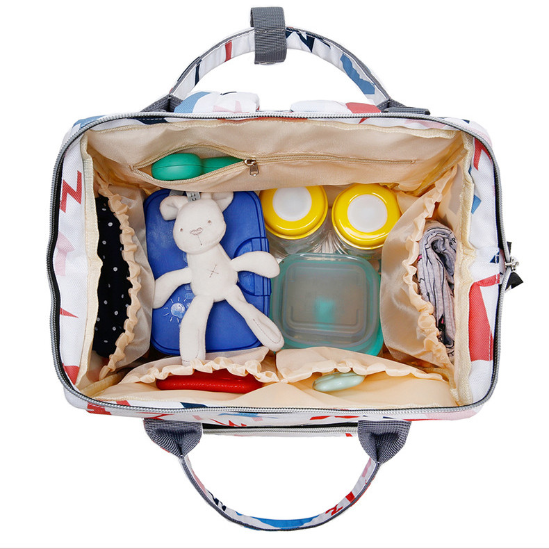 Title 3, Large-Capacity Printed Mommy Bag Multifunctiona...