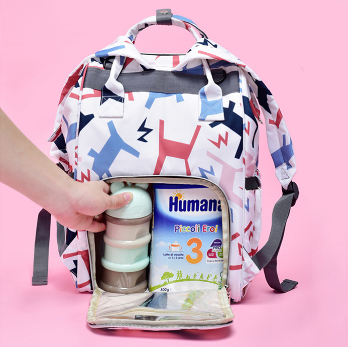 Title 4, Large-Capacity Printed Mommy Bag Multifunctiona...