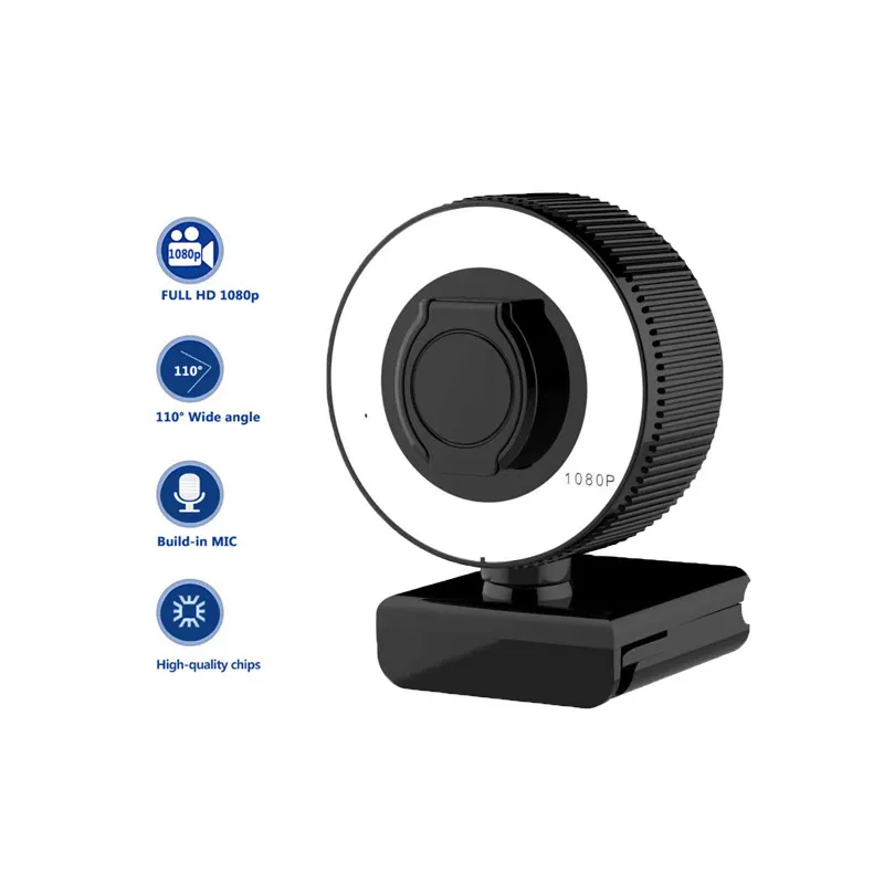 new arrivals Streaming Camera webcam microphone web cam 1080p 2K Autofocus HD Webcam with webcam cover – image 4