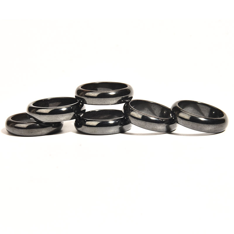 Fashion Curved Hematite Magnetic Ring