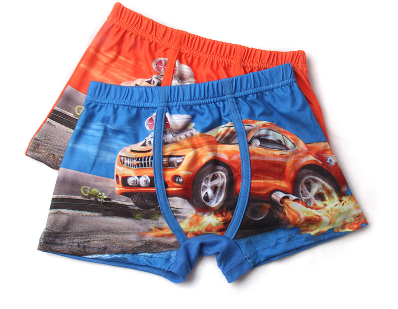 New Children's Underwear Cartoon Car Comfortable Boy