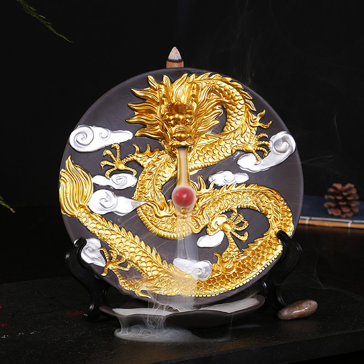 Yellow Golden Dragon Plate