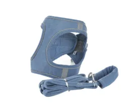 Breathable Traction Rope, Cat Walking Artifact, Reflective Comfort At Night, Soft Tractor Pet - Blue - View 1
