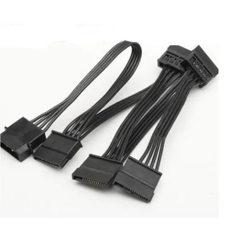 Molex 4pin IDE 1 to 5 SATA 15Pin Hard