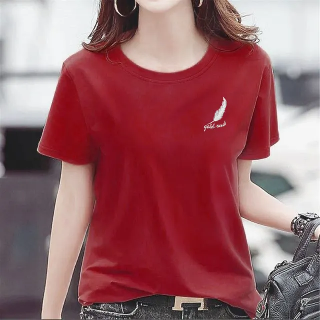 Short Sleeve T shirt Summer Japanese Students Short T Girl Half Sleeve Base Red - Shop at LoveMi