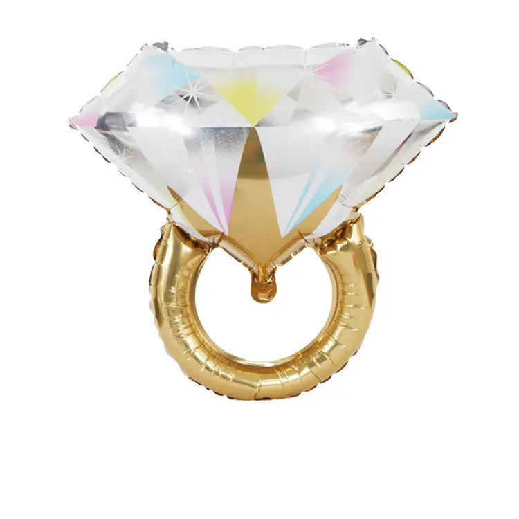 Large Diamond Ring Aluminum Foil Balloon Proposal