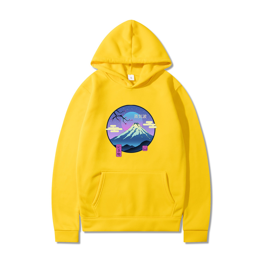  Spring And Autumn New Korean Version Harajuku Hooded Sweater Men's And Women's Picture Printed Casual Sweatshirt