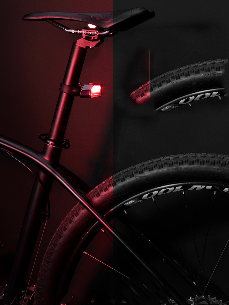 Bicycle Tail Light Intelligent Wireless Remote Control Turn Signal Warning Light