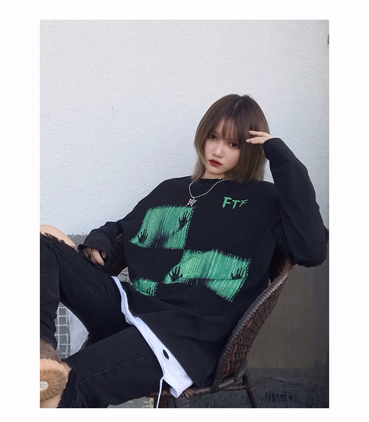 Title 8, Internet Prisoner Green Ghost Hand Long-Sleeved...