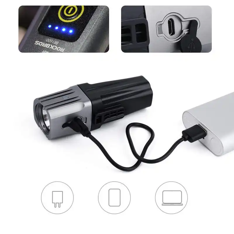 Bicycle Headlight Riding Strong Light Long Range Lumen Long Cruise Charging Night Riding Equipment
