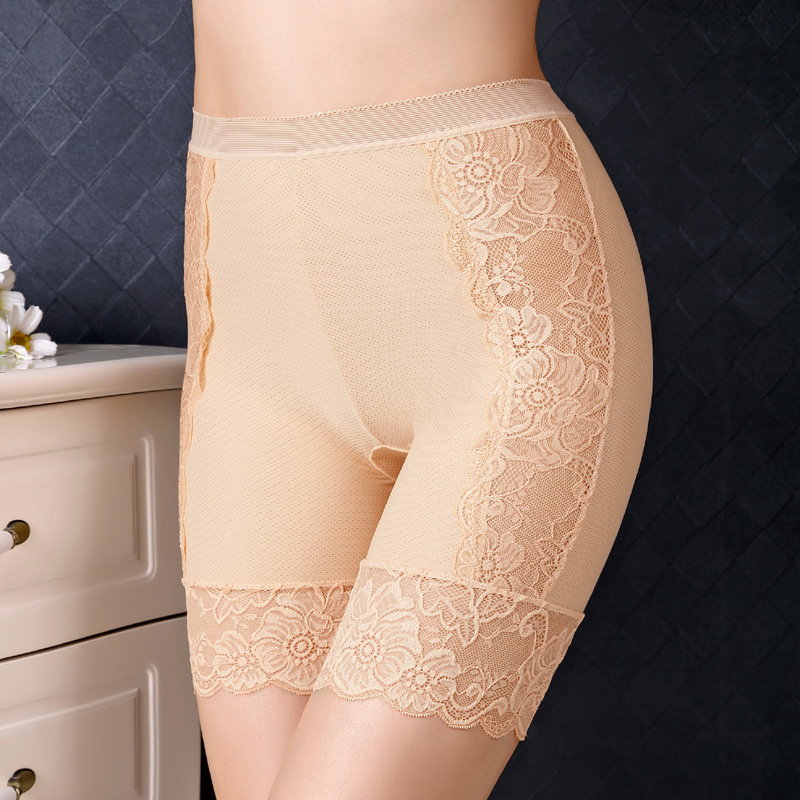 Title 4, Safety Pants Sexy Lace Side High Waist Anti-Empty