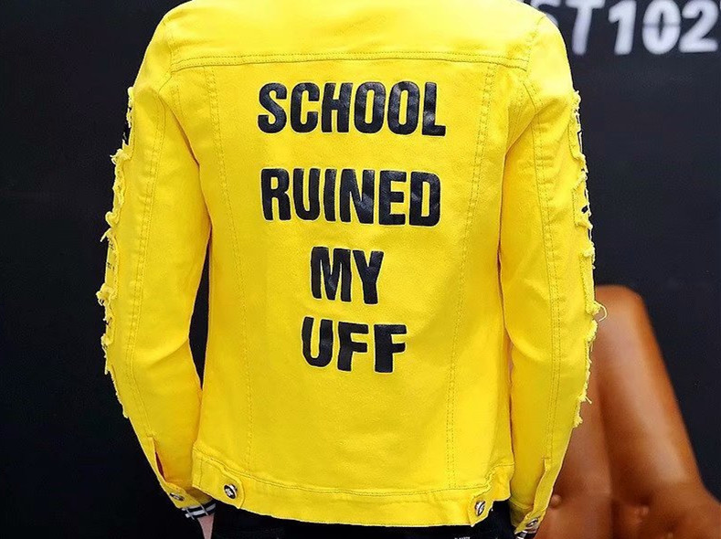  Autumn And Winter Men's Denim Jacket Trend Hong Kong Style Denim Jacket Youth Super Fire Denim Jacket Handsome