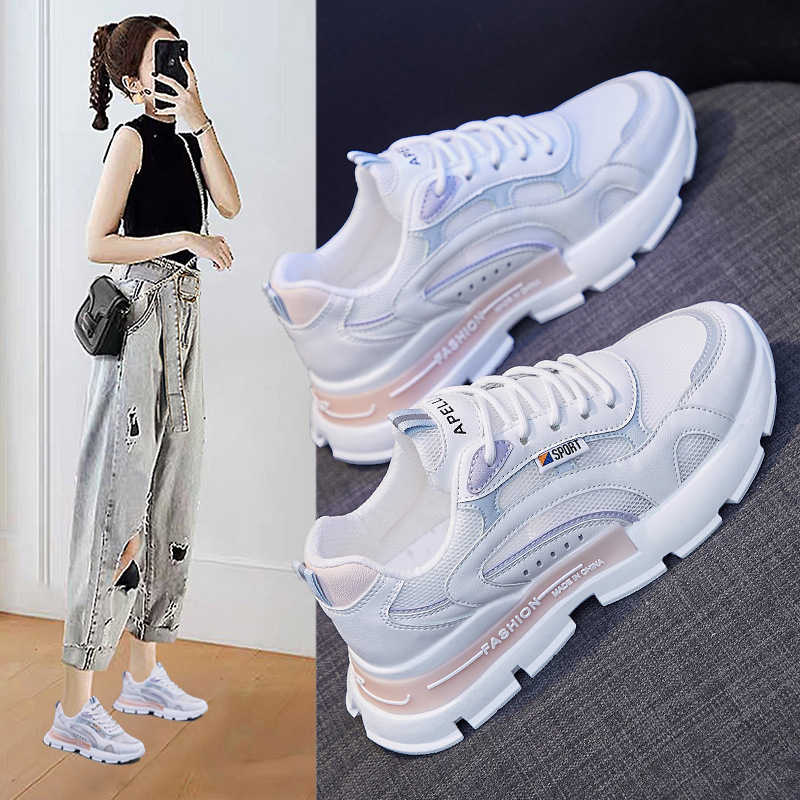 Breathable Old Women's Shoes Mesh Surface Summer New Student All-Match Sports Shoes Women's Trendy Casual Shoes Nk116