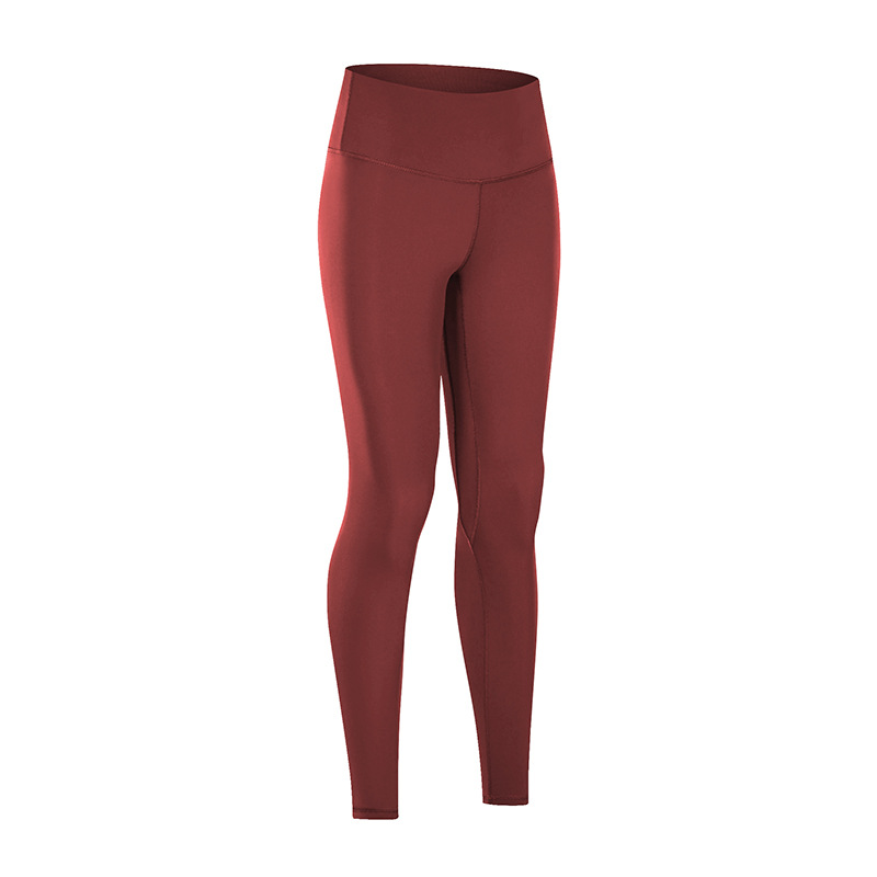 Sensual Yoga Pants Women'S High Waist Hips Running Tight Elastic Feet Red - Shop at LoveMi