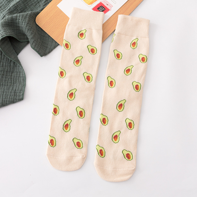 Title 3, Cartoon Gourmet Fruit Tide Socks Wholesale Swee...