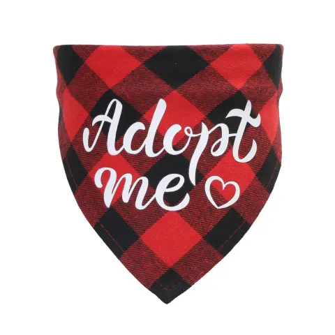 Adopting Pet Triangle Scarf Dog Outdoor Saliva Towel Single-Layer