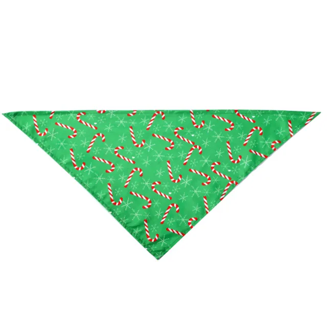 Christmas Pet Saliva Towel Dog Triangle Scarf Cat Decoration Scarf Green Umbrella Handle - Shop at LoveMi