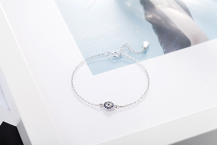Eye Bracelet Popular Couples Hand Jewelry Plated Platinum Silver Sapphire Jewelry