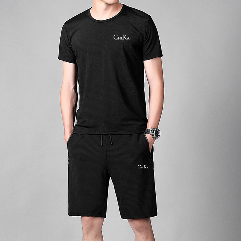 Mesh Ventilation Men's Casual Air Conditioning Short Set