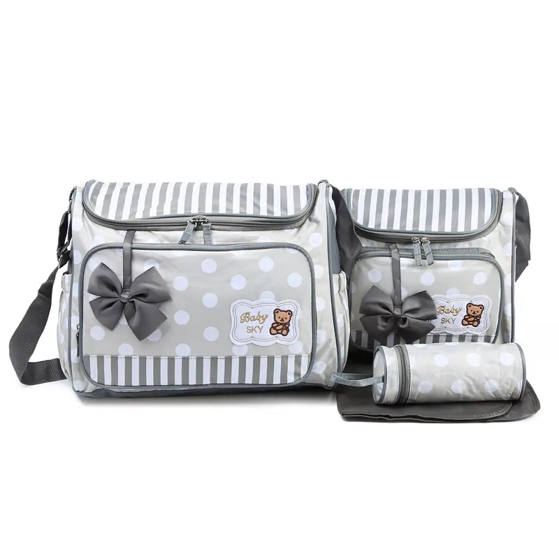 Mommy Bag Four-Piece Bowknot Outing One-Shoulder Multifunctional