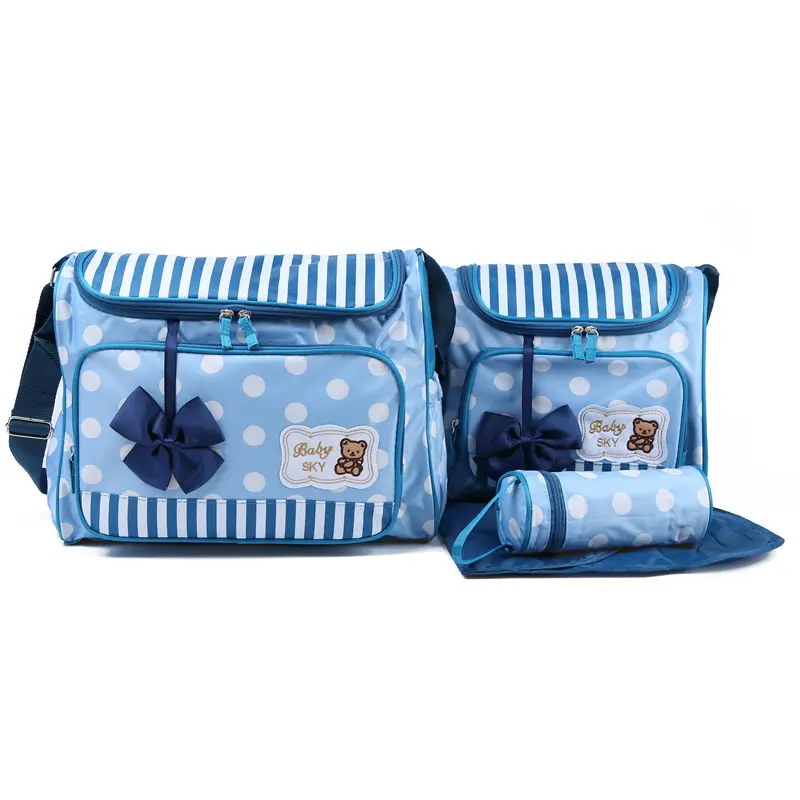 Mommy Bag Four-Piece Bowknot Outing One-Shoulder Multifunctional