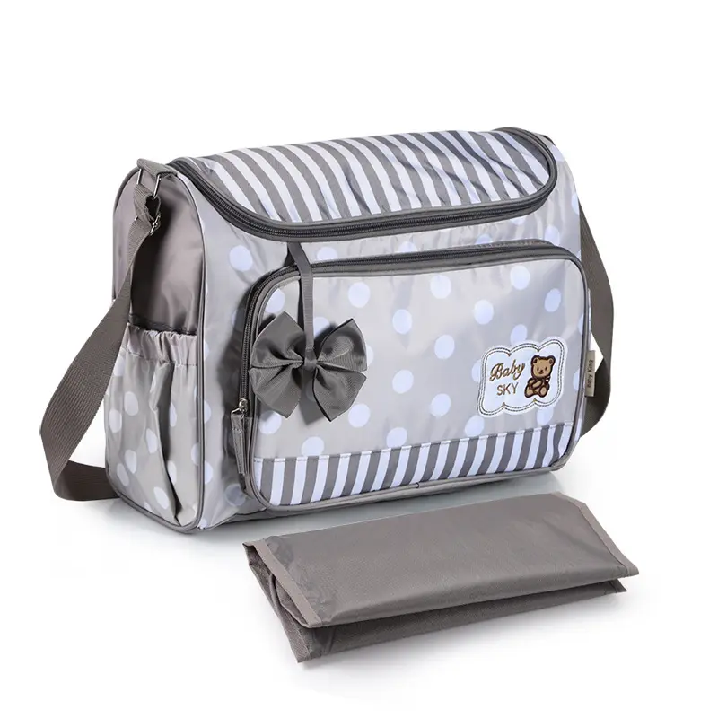 Mommy Bag Four-Piece Bowknot Outing One-Shoulder Multifunctional