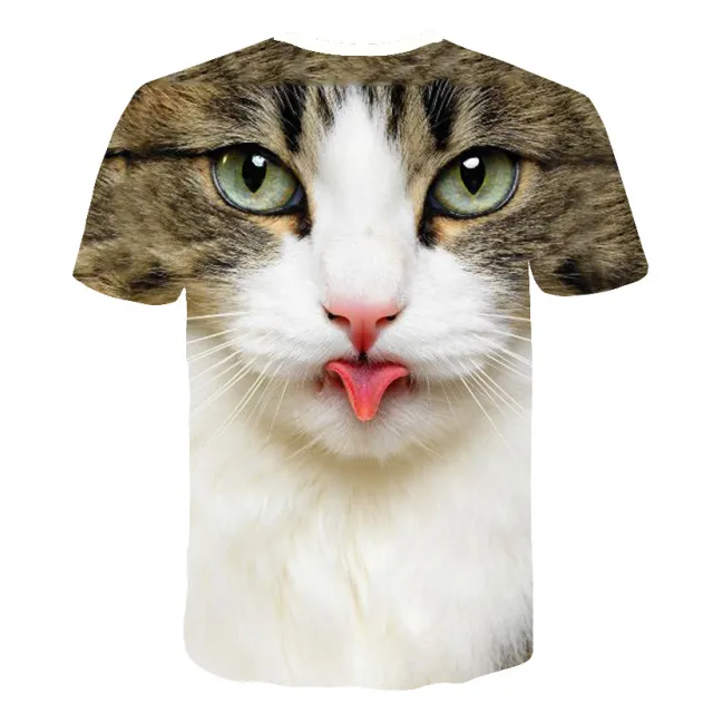 Art Cat 3D Digital Printing Men's T Shirt 4365Cat - Shop at LoveMi