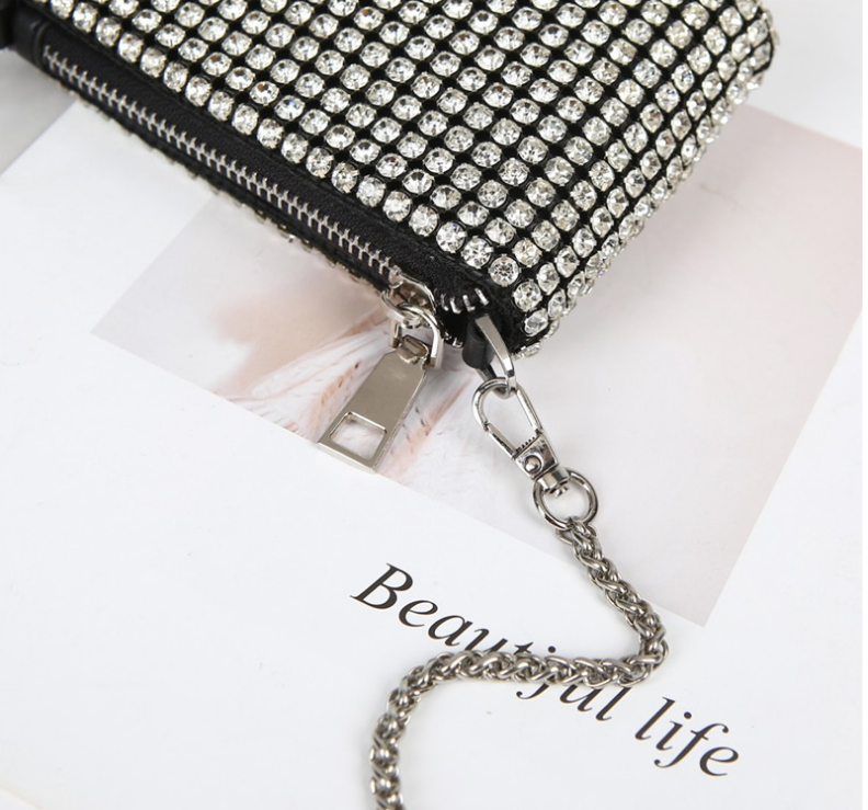 Title 7, Net Red Lipstick Rhinestone Bag Spring Summer N...