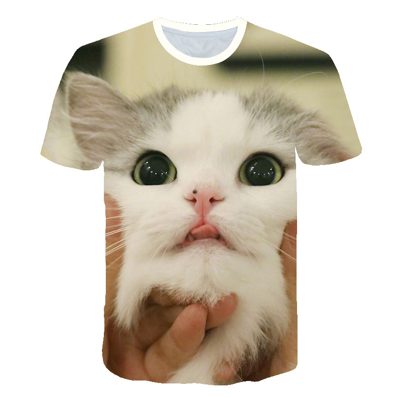 Art Cat 3D Digital Printing Men's T-Shirt