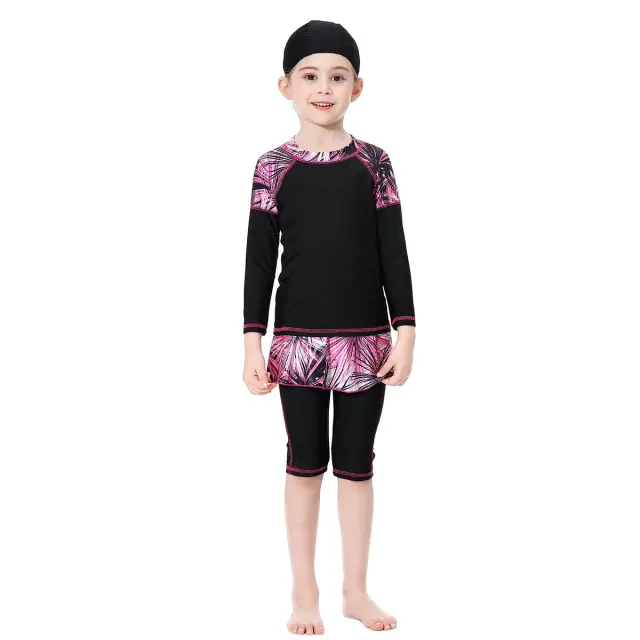 Swimsuit Conservative Dress With Long Sleeves Black - Shop at LoveMi