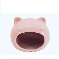 Sleeping SmallHouse Hamster House Sleeping Nest Ceramic Hest Squirrel House - Big Fat Pink - View 1
