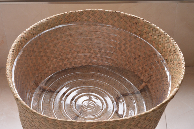 Woven Straw Flowerpot Basket, picture 3 of 7