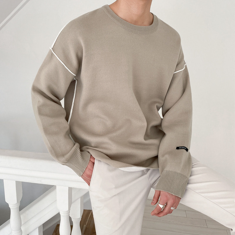 All-match Bottoming Shirt Loose Round Neck Sweater