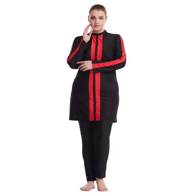 Ultra loose Pplus Size obese Women's Conservative Swimsuit Black - Shop at LoveMi