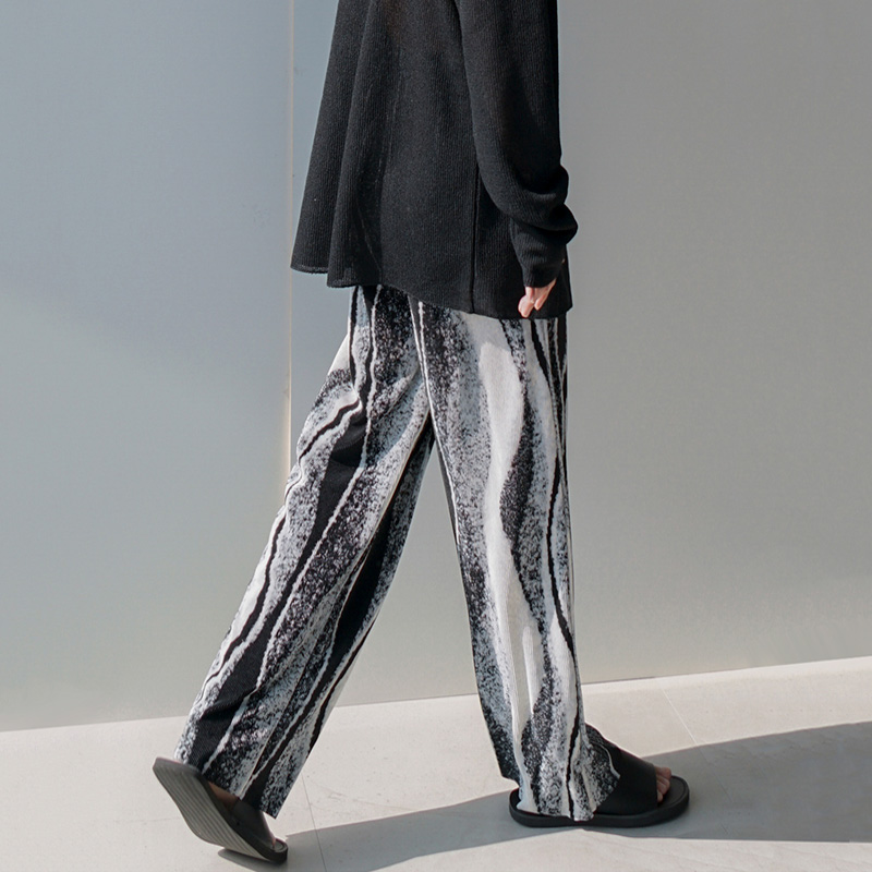 Title 7, Rechte broek Drape chique losse casual broek Ko...