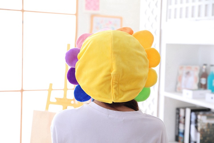 Korean Girl Heart Sun Flower Headgear Hat Photo Props Photo Props Cartoon Headgear Plush Hat