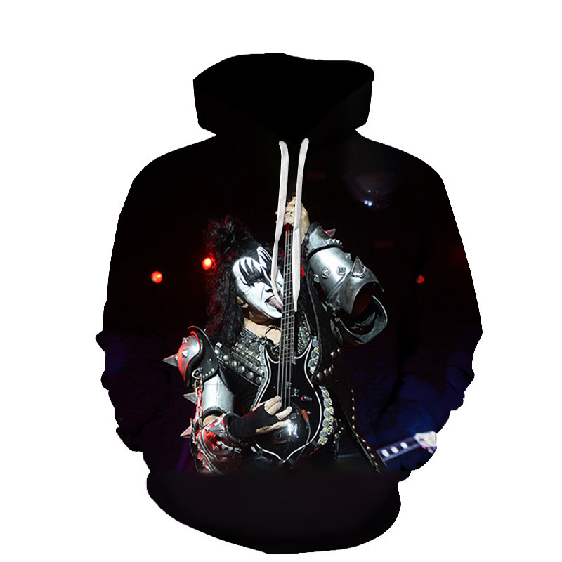 Digital Printed Couple Wear Loose Trendy Hoodie Baseball Uniform