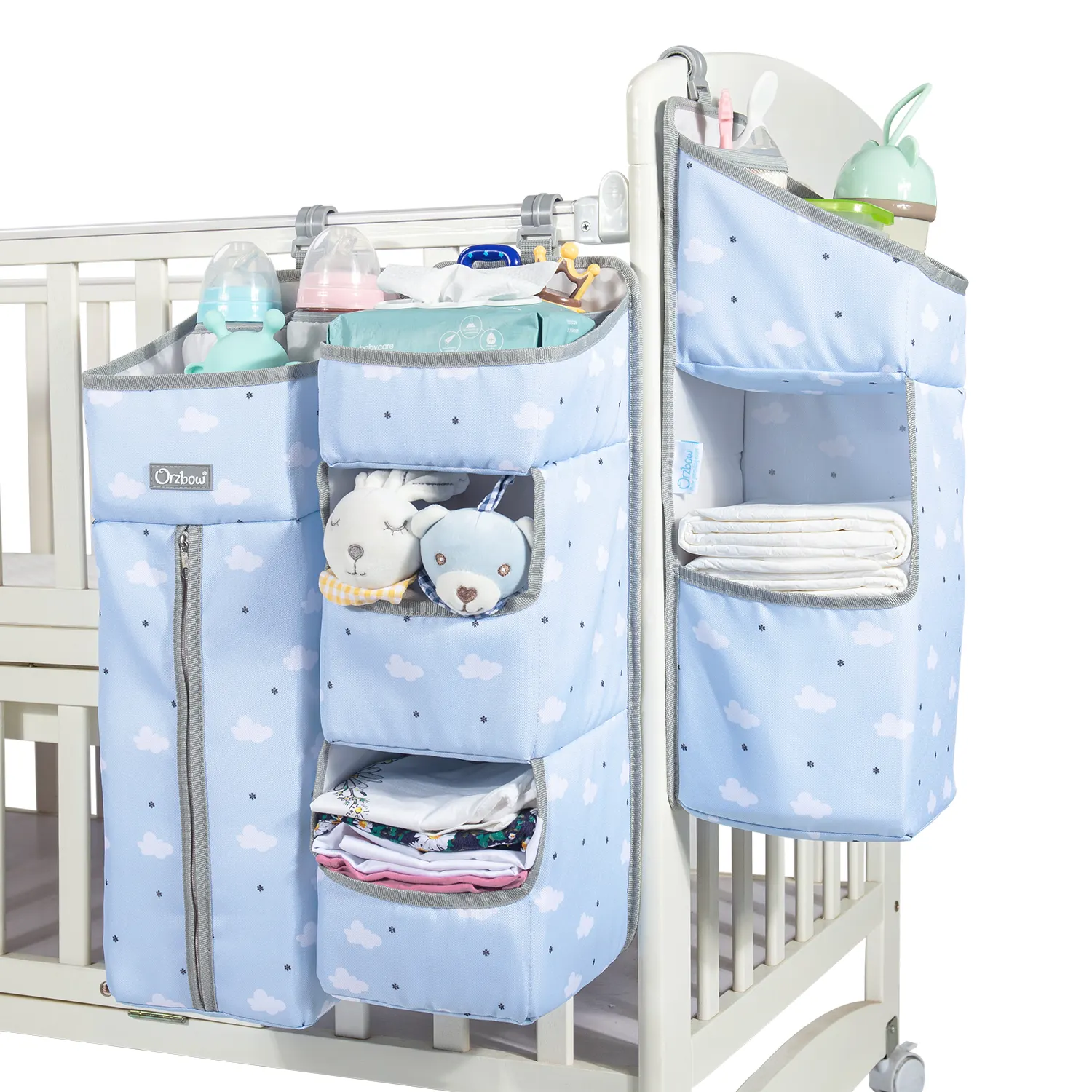 Multifunctional Diaper Bag Hanging Basket Rack