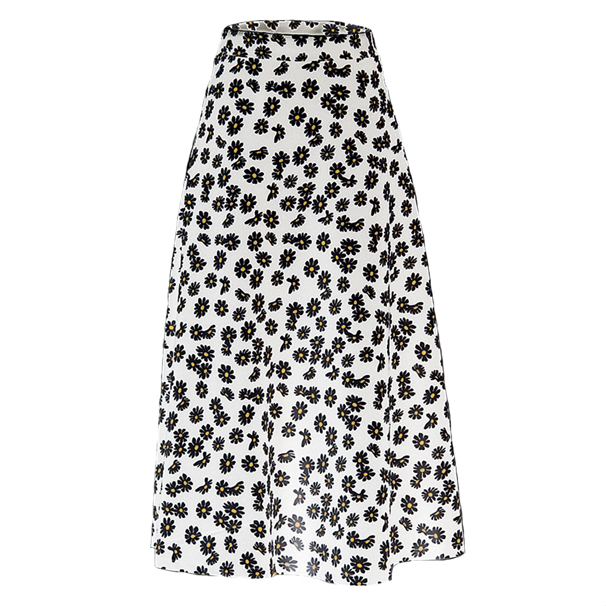 Chiffon Slim Literary Daisy Skirt