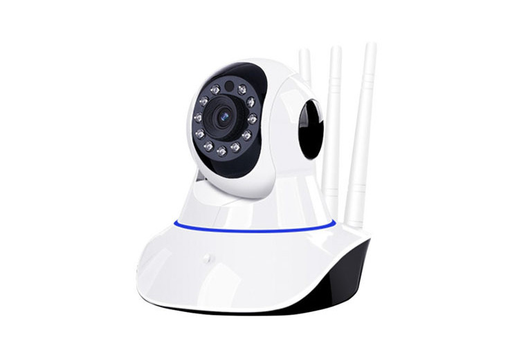 Intelligent Rotary Head Shaker Wifi Remote Wireless Network Three Antenna Camera Home Monitoring Hd Night Vision — foto 5