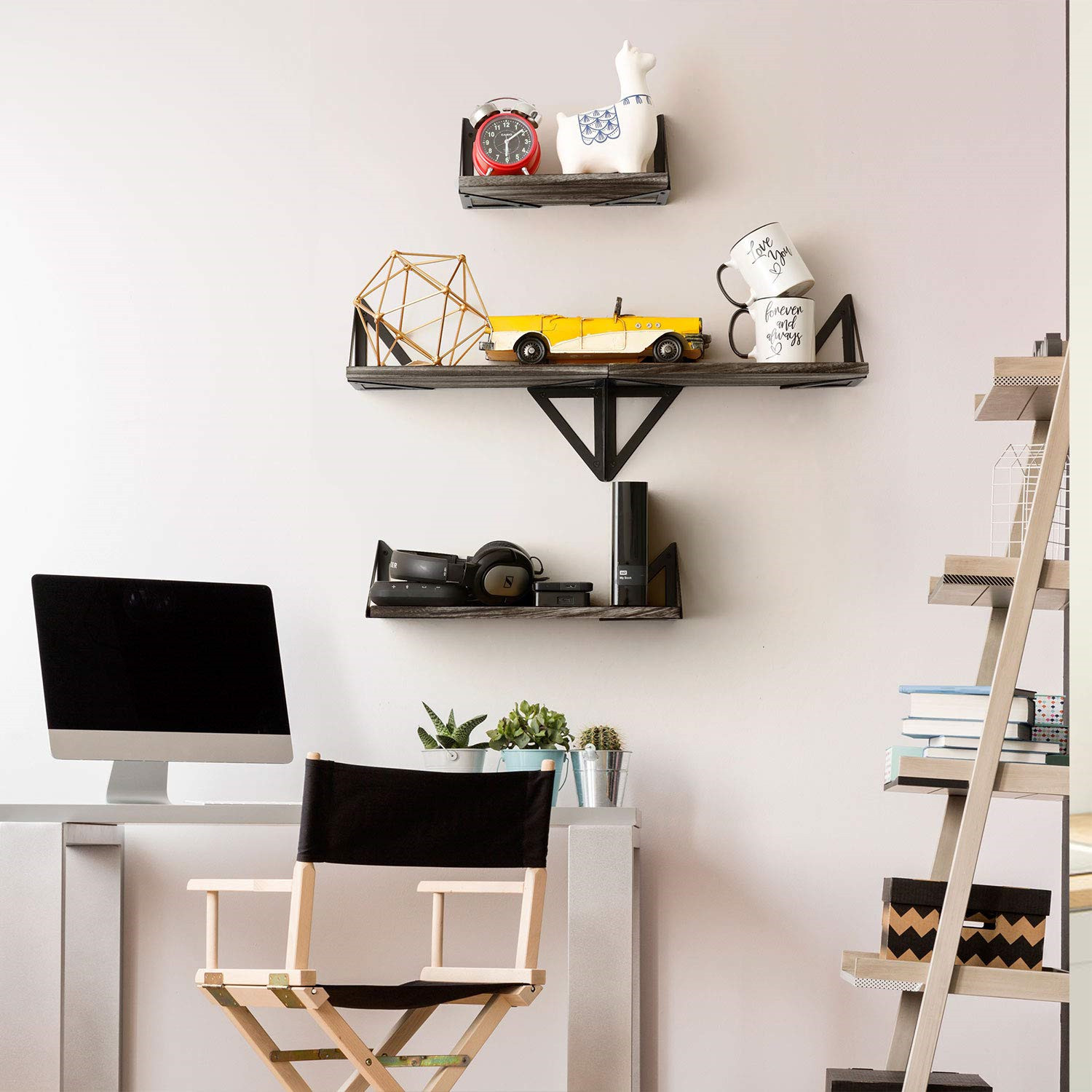 Wall Mounted Floating Shelf Wall Mounted Country Style Wooden, picture 2 of 4