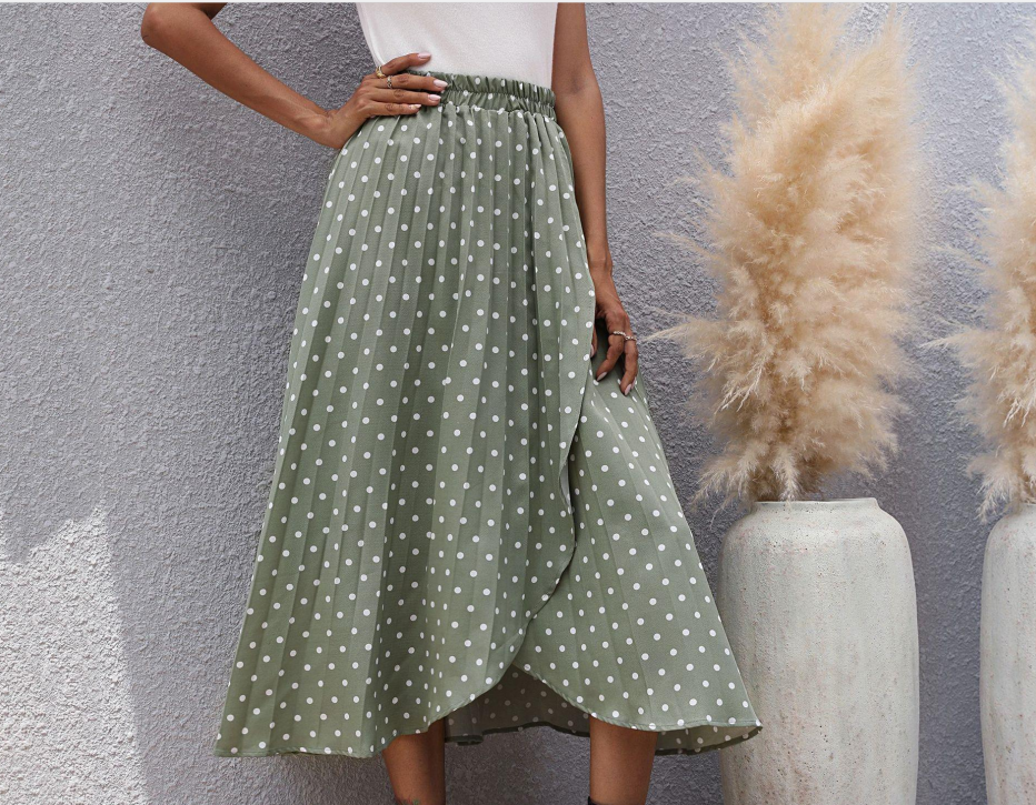 Title 5, Spring Summer Chiffon Long Skirt Women