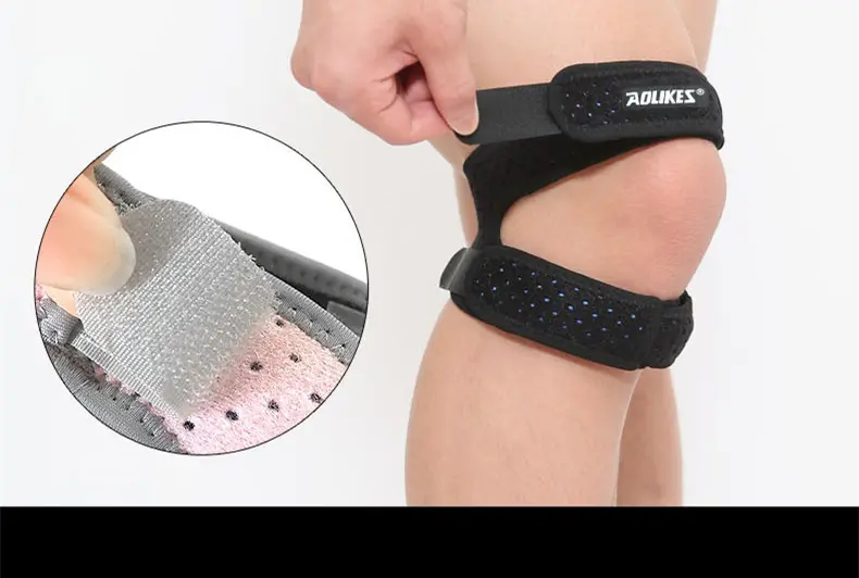 Sports Silicone Patella Belt Compression Protection Running Mountaineering Breathable