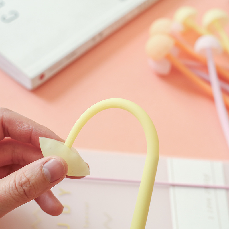 New Luminous Mushroom Silicone Gel Pen, Office Stationery Students - Image 4